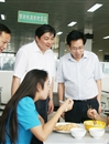 省高校后勤管理服务中心陈鹏一行来BEAT365官网调研清真食堂工作