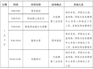 关于举行高校信息化建设与发展研讨会暨BEAT365唯一官网网站群上线仪式的通知