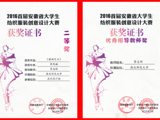 BEAT365官网师生在省大学生纺织服装创意设计大赛中荣获佳绩