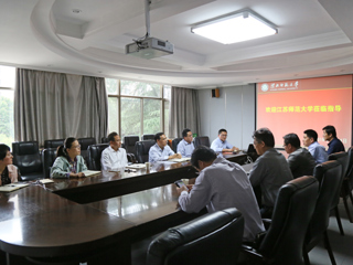江苏师范大学研究生院院长黄德志一行来BEAT365官网调研
