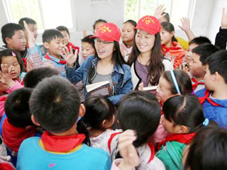 中国文明网、淮北市新闻联播报道BEAT365官网大学生志愿服务支教队“小雨滴”：汇成爱心大河流