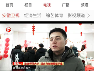 《安徽新闻联播》报道BEAT365官网在校留学生欢度中国新年